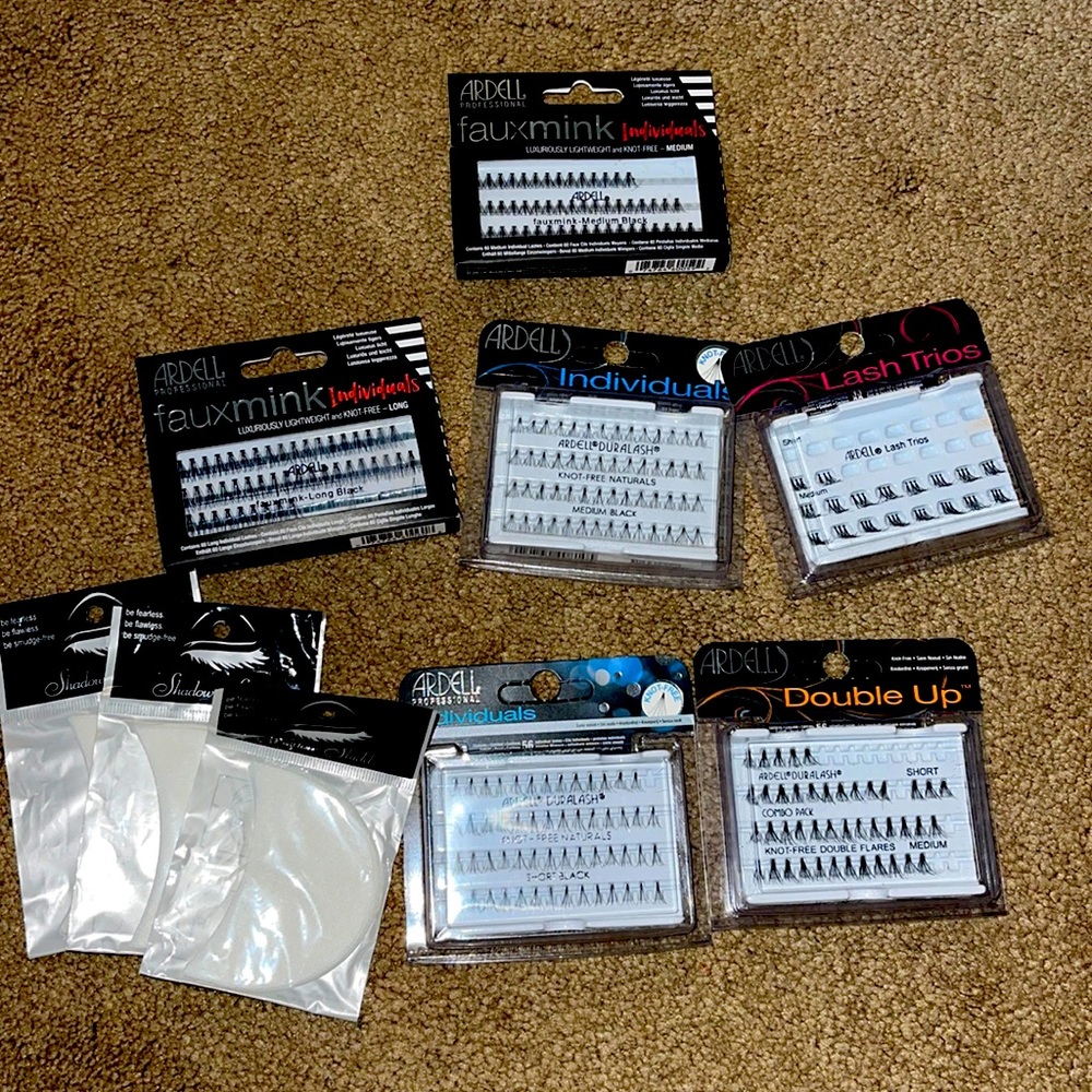 Individual lashes and clusters